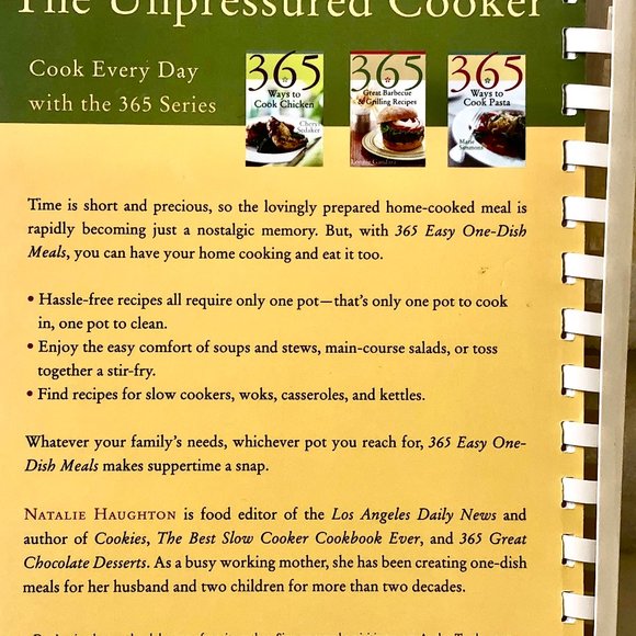 365 Easy One-Dish Meals by Natalie Haughton SPIRAL BOUND Paperback - Picture 3 of 8